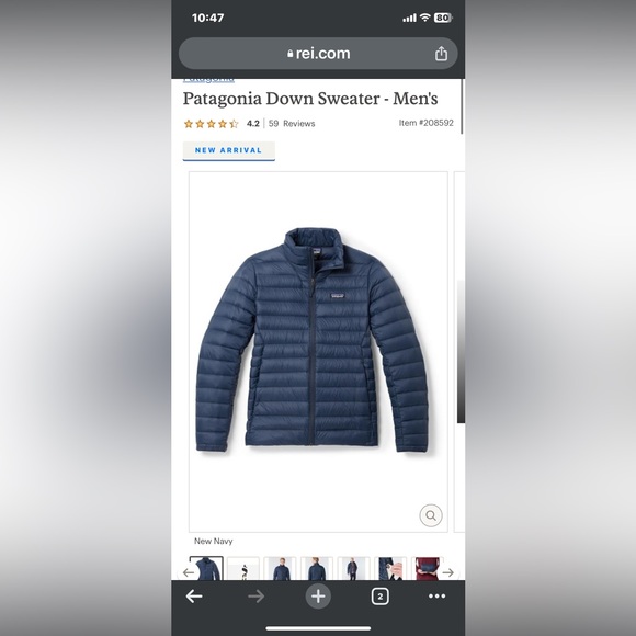 Patagonia | Down Sweater in True Navy - Picture 3 of 17